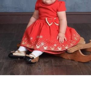 Disney Store Minnie Mouse Christmas dress with wrap and shoes… $25 Firm!